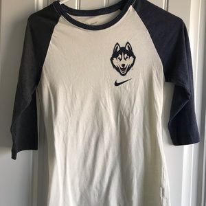 UCONN Nike 3/4 sleeve t-shirt